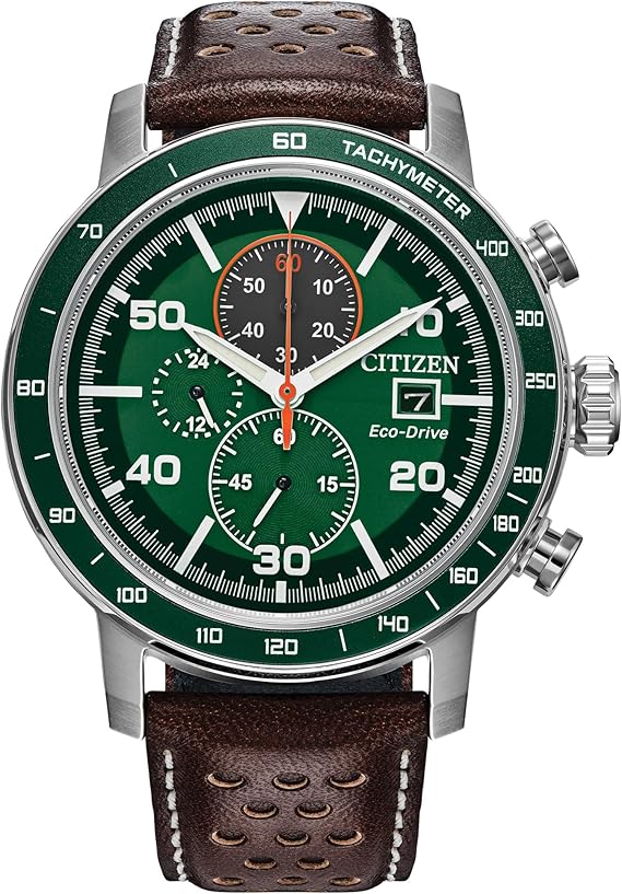 Citizen Men's Eco-Drive Weekender Brycen Chronograph Watch Stainless Steel Case