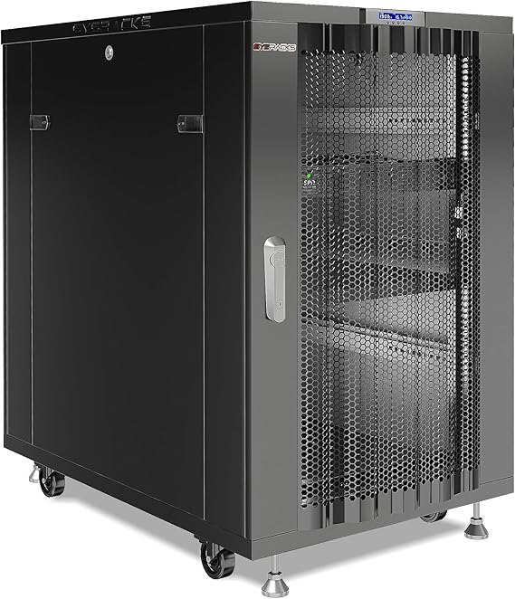 Sysracks 18U Server Rack Cabinet, 32" Deep, 19-Inch EIA-310