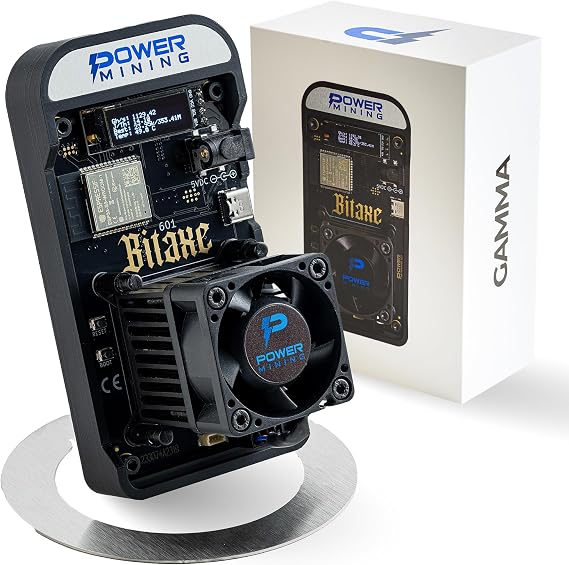 Bitaxe Gamma 602 ASIC Bitcoin Miner | 1.1 TH/s @ 18W | BM1370 Chip (Antminer S21 Pro) | Wi-Fi | USB-C | AxeOS | Open Source | Made in Europe