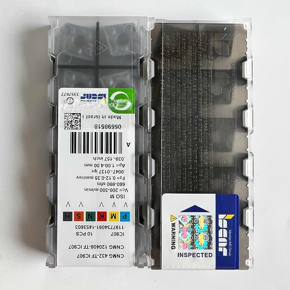 CNMG120408-TF IC907 Carbide Blades Pack of 10