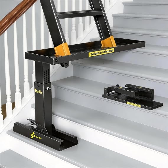 Foldable Ladder Levelers for Stairs Heavy Duty Ladder Extender