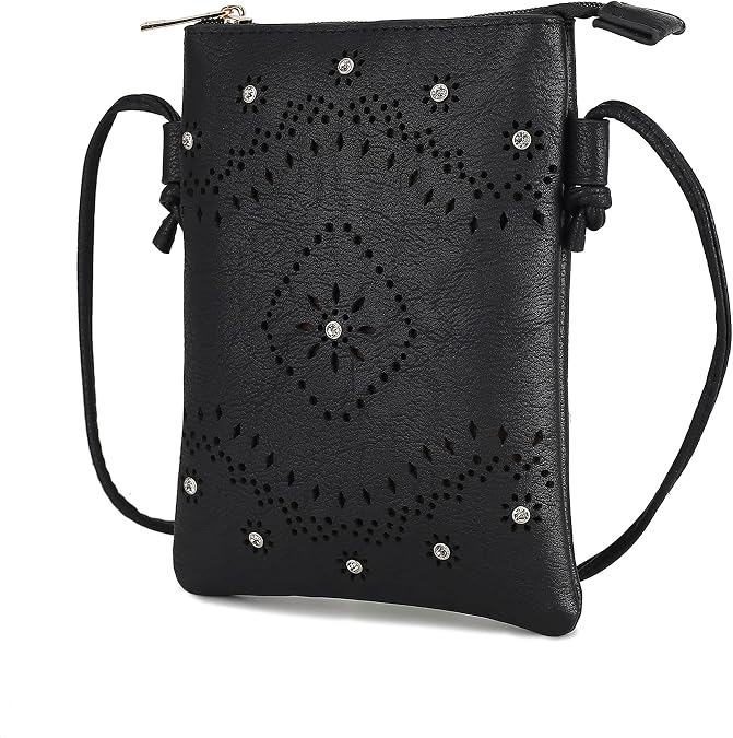 MKF Collection Crossbody Bag for Women Handbag, Vegan Leather Crossover Bag, Small Shoulder Bags by Mia K