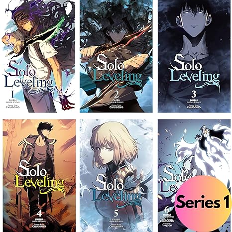 Solo leveling volumes 1-6 Book (series 1) Collection Manga Set by Chugong | Ultimate Manga Bundle | English Language Edition | Collectors pack