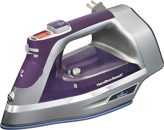 Hamilton Beach Durathon Digital Retractable Cord Iron, Purple