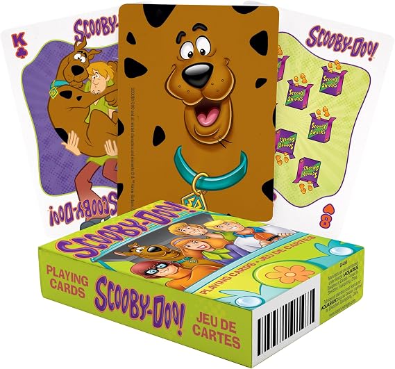 Aquarius Scooby Doo Playing Cards Standard Size Themed Novelty Deck with 52 Unique Cartoon Designs Collectible Merchandise Gift for Teens and Adults