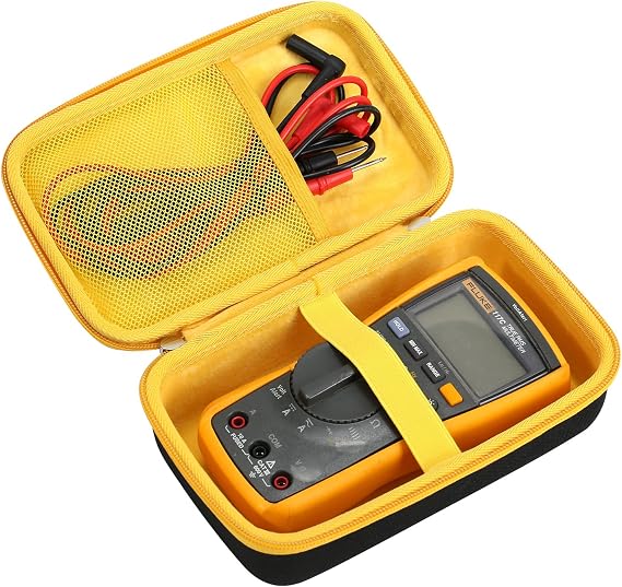 Hard Case Compatible with Fluke 17B,Fluke 15B,Fluke 18B, Fluke 87-V/ 87V Max/ 88V, Fluke Multimeter Testers Tools Storage Organizer Holder Bag(Case Only)