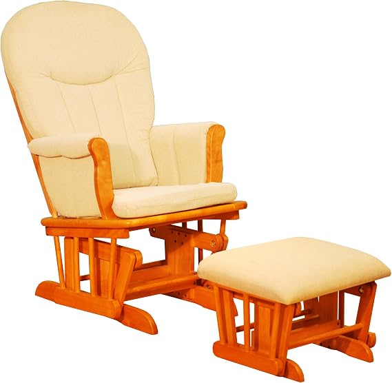 AFG Athena Deluxe Glider Chair - Pecan