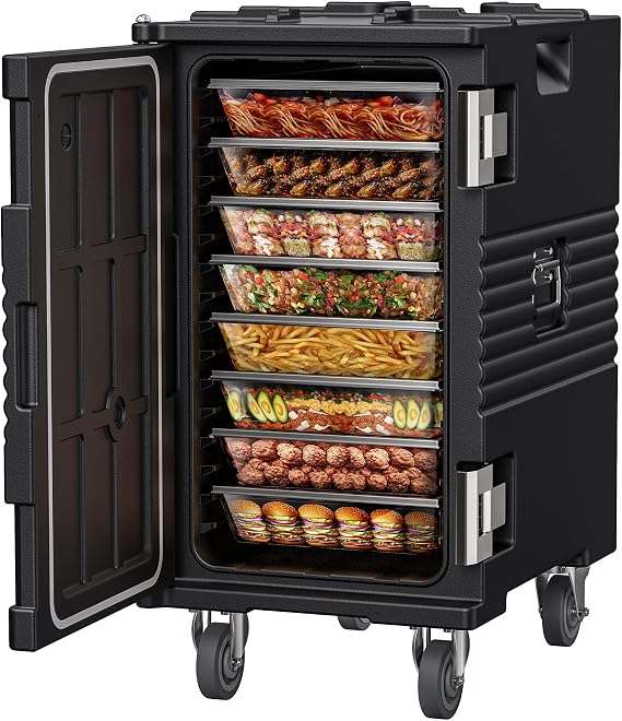 CAMMOO NSF 127QT Non-Electrical Catering Food Warmers with Casters