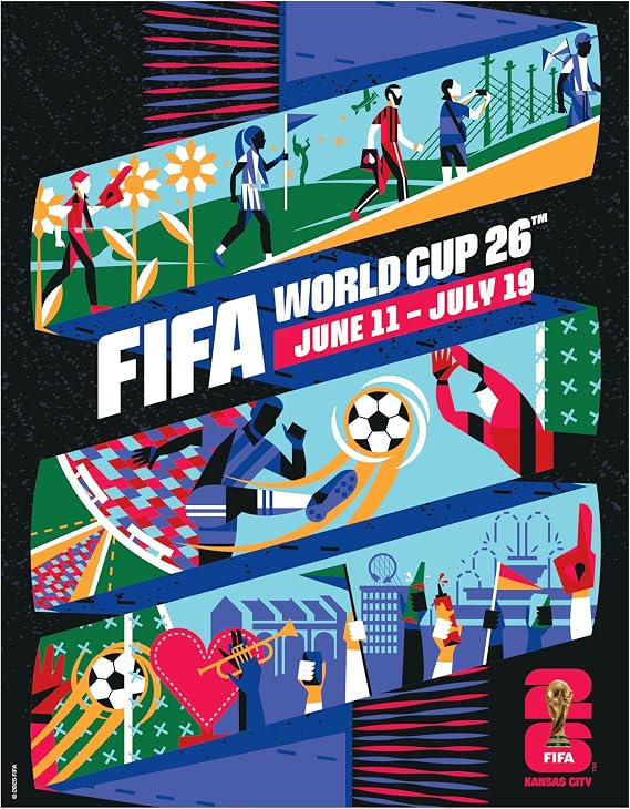 FIFA World Cup Tournament Kansas City Magnet Officially Licensed FIFA World Cup Magnet Vibrant Host City Design Durable Strong Hold Perfect for Fridges, Lockers & Collectors