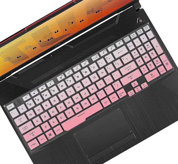 ASUS TUF Gaming Keyboard Cover - Fits A15 and A17 Laptop - 15.6 & 17.3" - Gradient Pink