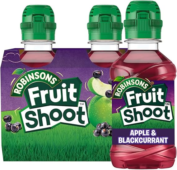 FRUIT SHOOT Apple and Blackcurrant Fruit Juice, 200ml (Pack of 8)