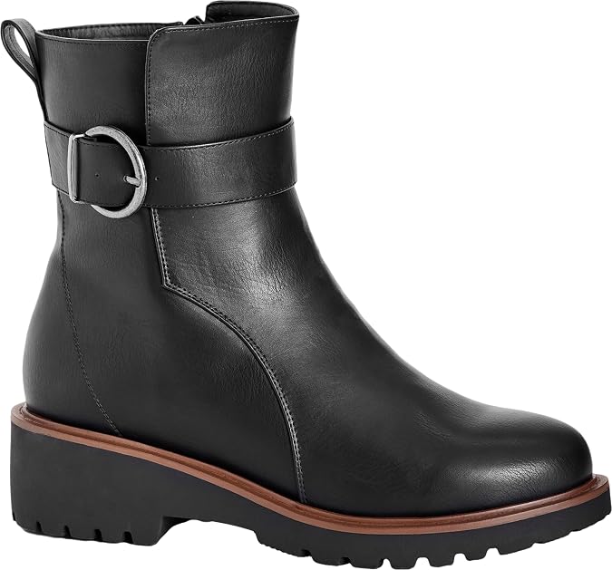 Avenue Women's WIDE FIT Lia Ankle Boot, Black