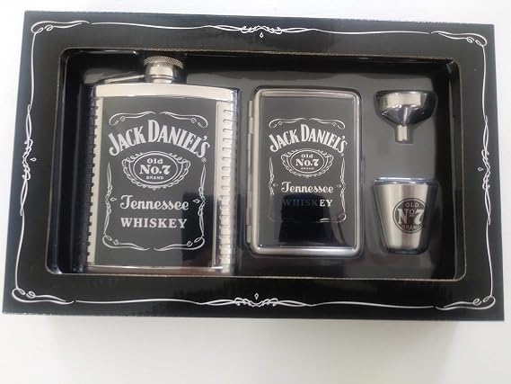 Jack Daniel's Flask/Case/Shot/Funnel Gift Set