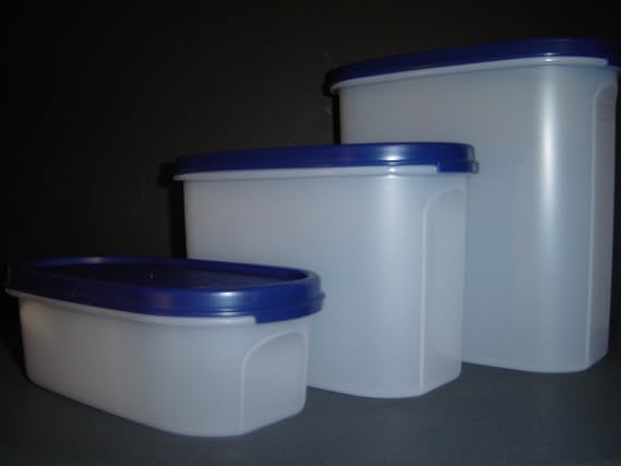 Tupperware Modular Mates 1,2 & 3 Oval 3 Pc. Set