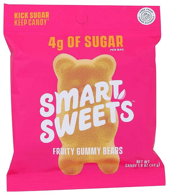Smart Sweets, Gummy Bears Fruity, 1.8 Ounce