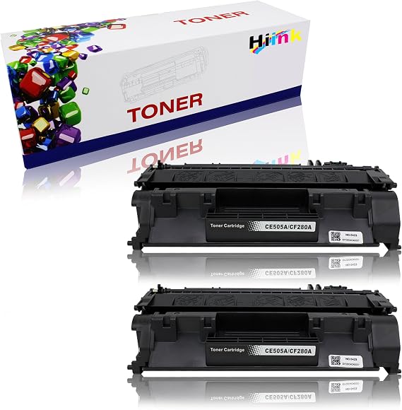 Compatible Toner Cartridge Replacement for HP CE505A 05A Toner Cartridge use with LaseJet P2035 P2035n P2055d P2055dn P2055x (Black, 2-Pack)