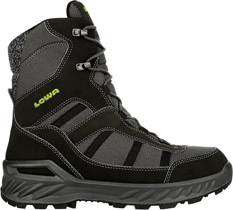 LOWA Men's Trident Iii GTX High Rise Hiking Boots, Black, 7.5