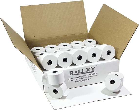 50 Rolls - 44mm x 220' Thermal Paper (Sharp XE-A401)