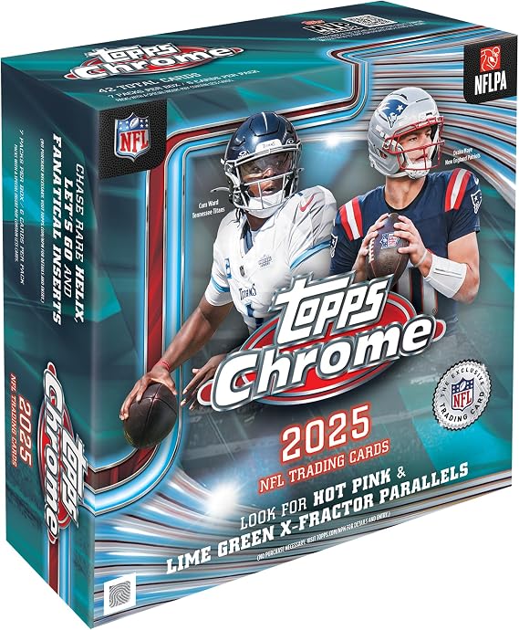 2025 Topps Chrome Football - Factory Sealed - Mega Box