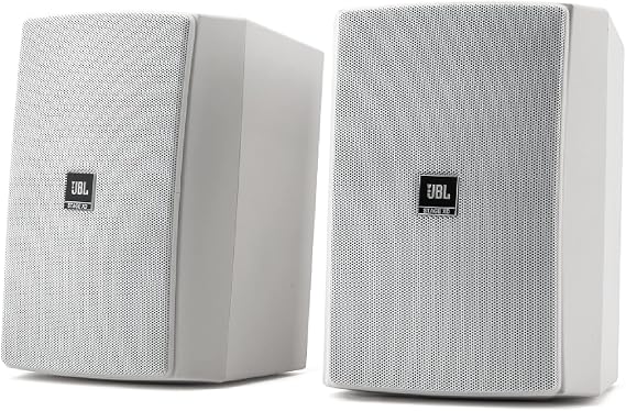 JBL XD-5 Indoor/Outdoor All-Weather Loudspeakers - White, Pair