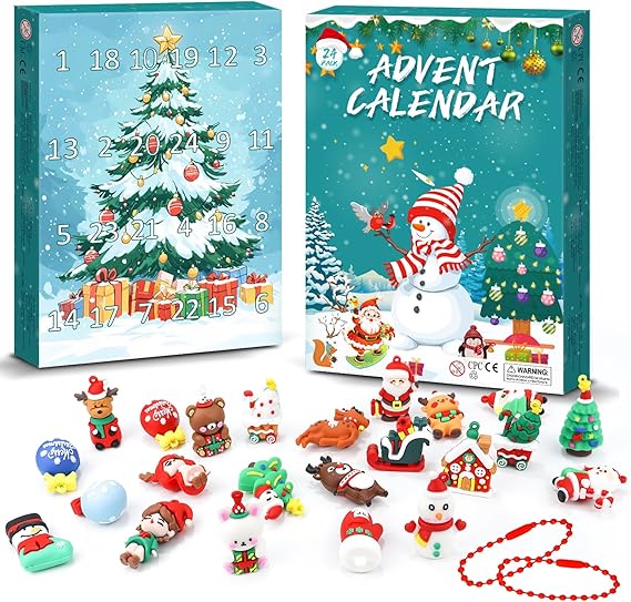 SWIND Christmas Advent Calendar 2026 for Girls and Boys With 24 Days Unique Gift Countdown Calendar Christmas Blind Box keychain