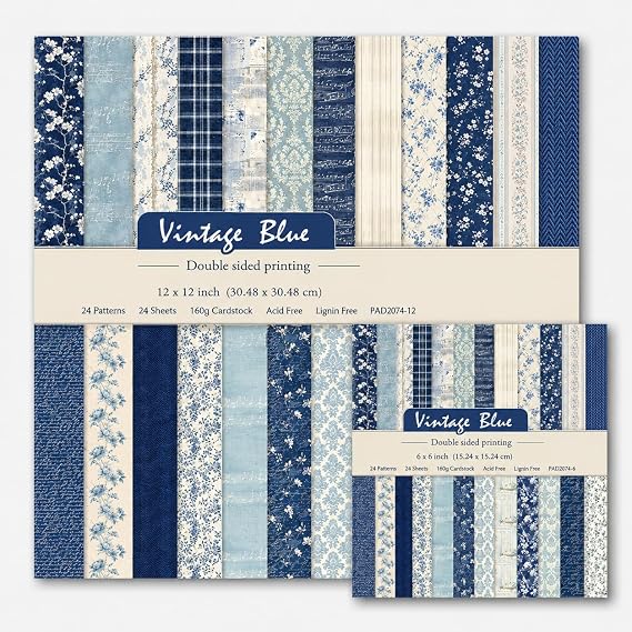 48 Sheets Scrapbook Paper 12x12 and 6x6 Double Sided