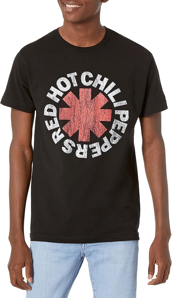 Red Hot Chili Peppers Mens Red Hot Chili Peppers Classic Asterisk T-shirtT-Shirt