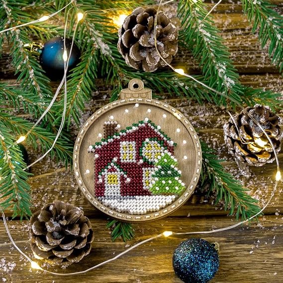 Wizardi Wonderland Crafts Bead Embroidery kit on Wood FLK-369