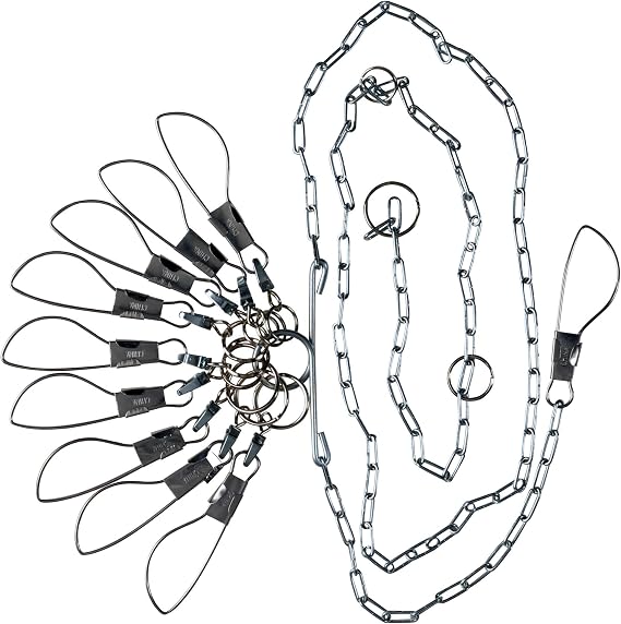 Lindy Chain Stringers - 9 Swiveled Moveable Snaps