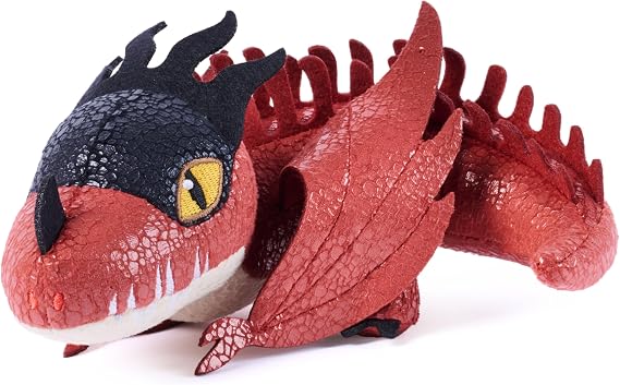 Dreamworks How to Train Your Dragon Monstrous Nightmare 8" Plush; Age 4+ | Soft Tactile Sensory Details Provide Emotional Comfort, Promote Sensory Discovery & Inspire Imaginative Screen-Free Roleplay