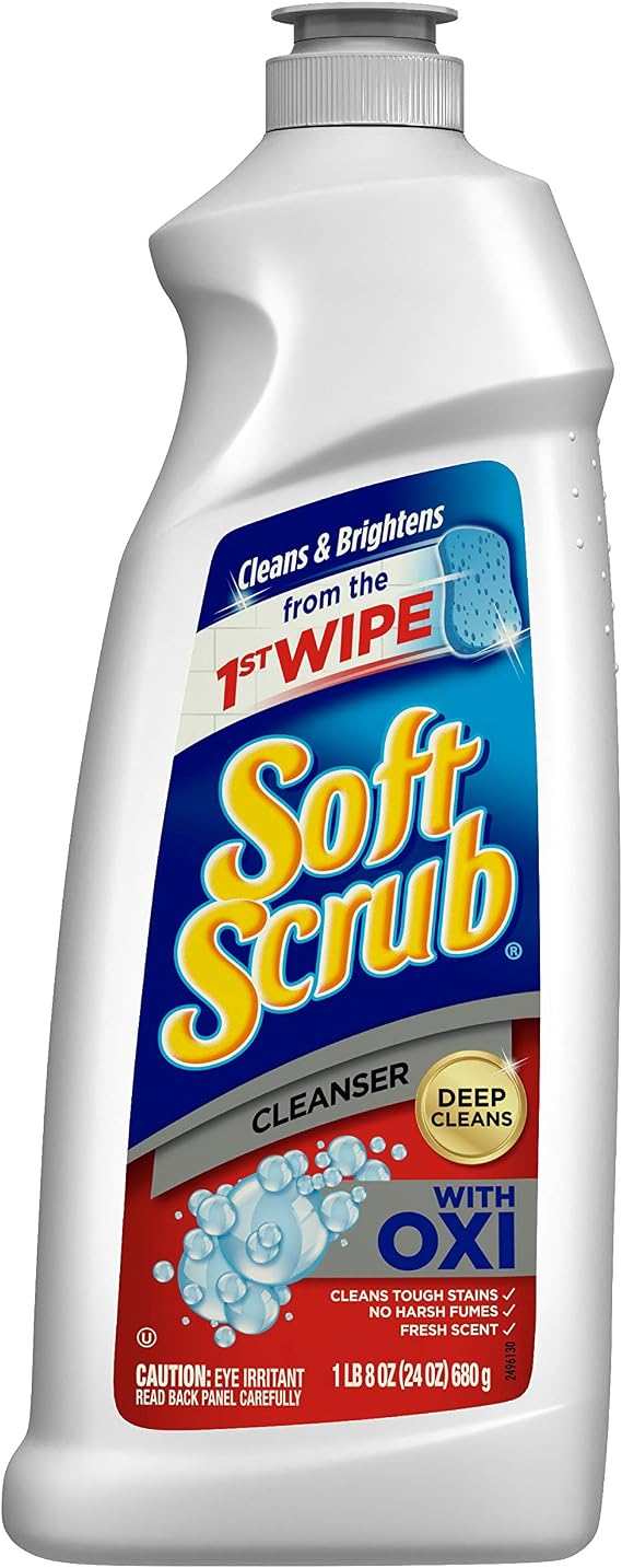 Soft Scrub Multi-Purpose Cleanser with Oxi, Surface Cleaner, 24 Ounce, 1.5 Pound (Pack of 1)