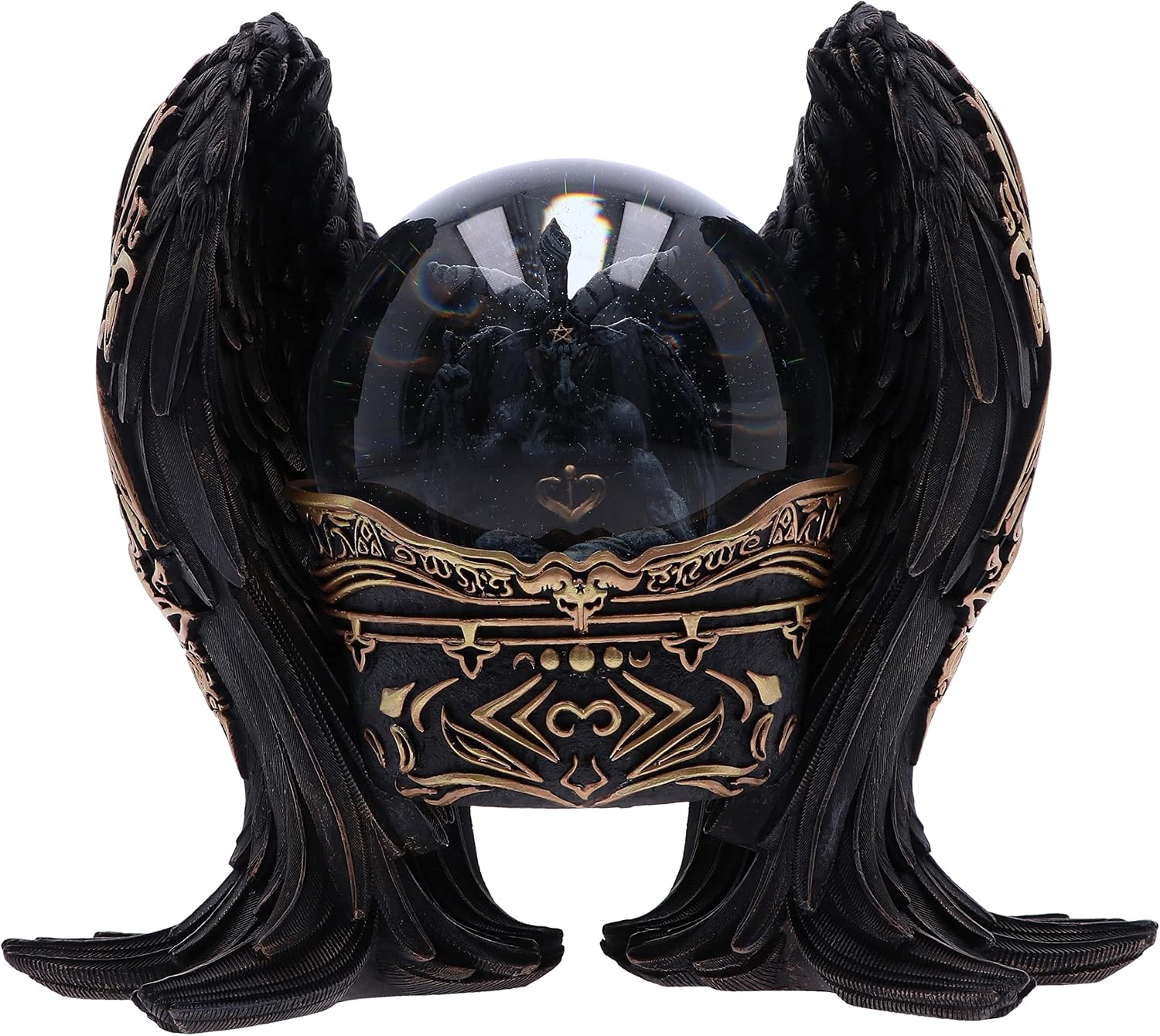 Nemesis Now Dragon Storm Snow Globe 10cm, Resin, Blue Dragon Snow Globe, Dragon Home Decor, Cast in The Finest Resin, Expertly Hand-Painted
