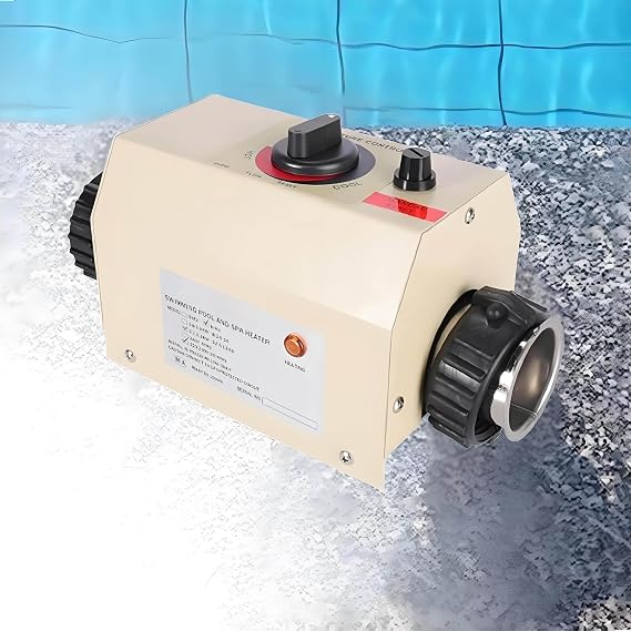 Swimming Pool Thermostat, Premium Quality Water Heater Thermostat, Portable Pool Heater, Electric Water Heater Thermostat, for Bubble Pool, SPA Tank, Children'S Pool,2KW