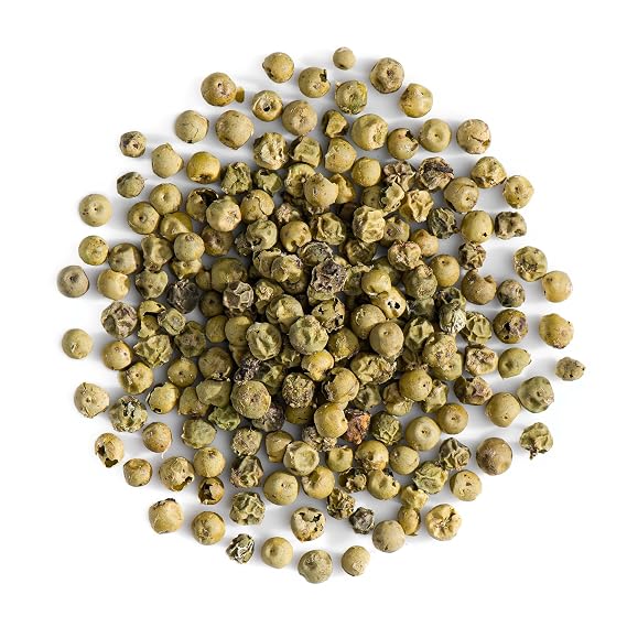 Green Peppercorns Whole Dried Mild Pepper - Sauces and Seasoning | Fresh picked peppercorns dried whole with a bright mild heat perfect for grinding into sauces marinades and gourmet blends