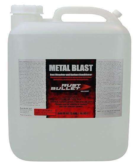 RUST BULLET Metal Blast - 5 Gallon - Rust Remover & Metal Prep, Cleaner & Conditioner for Superior Adhesion, Eliminates Grease, Contaminants & Corrosion