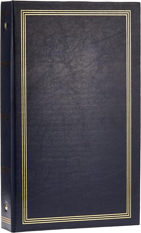 3-Ring Photo Album 300 Pockets Hold 4x6 Photos, Navy Blue