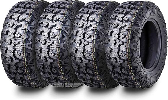Free Country Set4 HD 8PR UTV ATV Tires 24x8-12 w/Featured Scuff Guard 10331 | Featured Full wrapped sidewall lugs, Heavy Duty 8 plys, Max Sidewall Bite