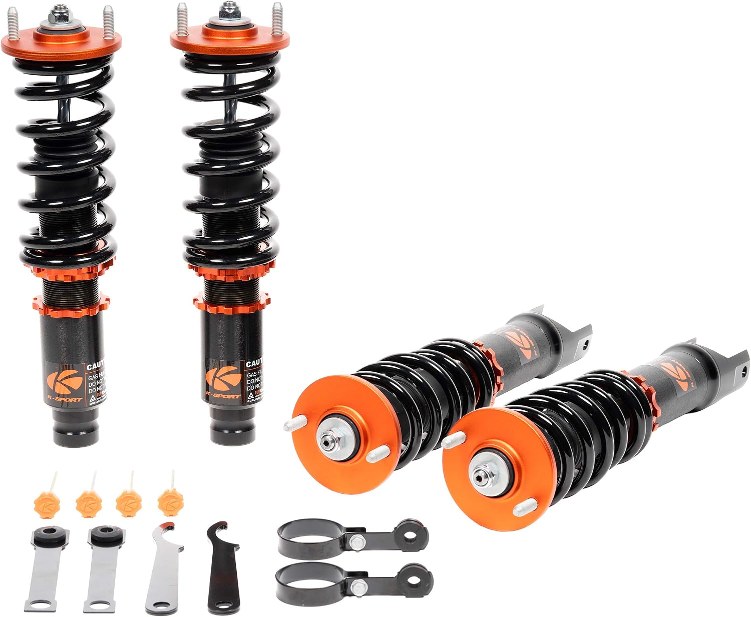 Ksport Coilovers Suspension Kit CPO110-KP | Compatible with Porsche 911964 1991-1994 RWD model | Lowers Vehicle & Increases Handling Shock Absorber