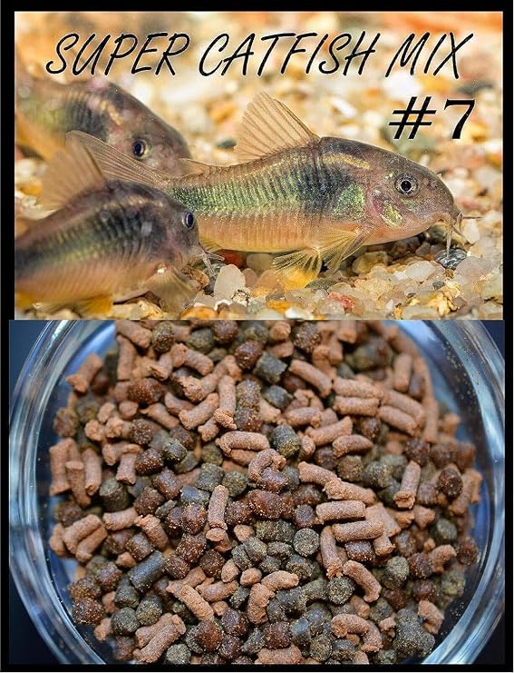 Super Catfish & Bottom Feeder Mix with Soft BITS #7 A154 (Variety, 1 LB.) | With Krill, Spirulina, Shrimp