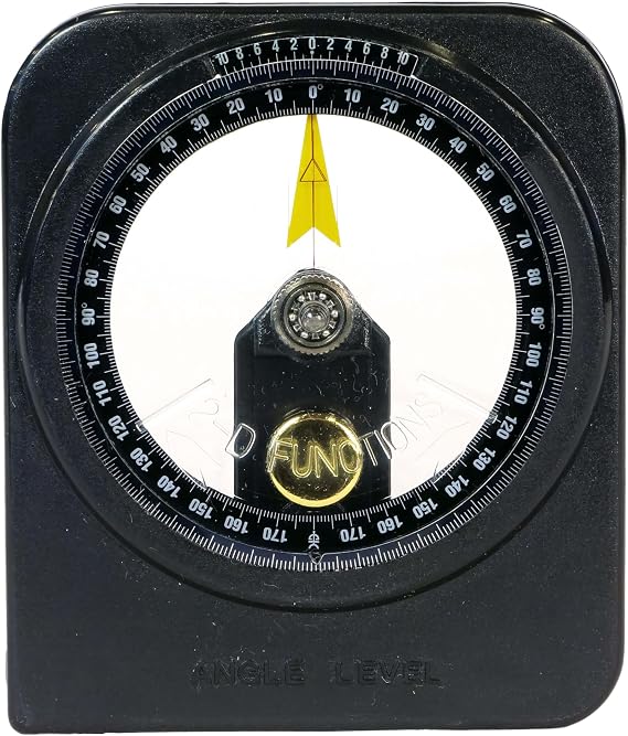 AcuAngle Angle Level II, Oil-Filled Dial Level for Metal Fabrication, Angle Gauge