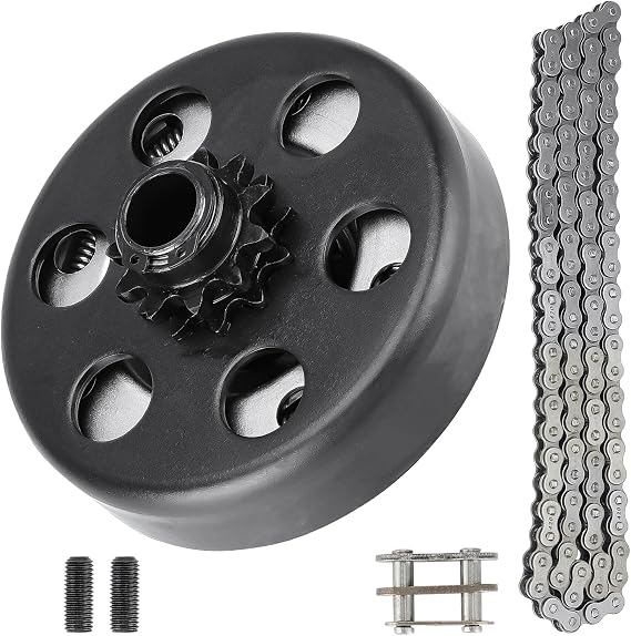 Centrifugal Clutch 1" Bore 14 Tooth Go Kart Mini Bike Clutch with #40/41/420 Chain, fits for Engines with Straight Shaft 2-6.5hp