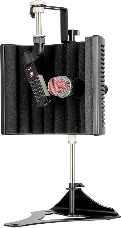 sE Electronics guitaRF Guitar Amp Microphone Isolation Shield with Dual Mic Mount - 4-Layer Acoustic Reflexion Filter for Guitar Cabinet Recording, Reduced Bleed & Precise Microphone Isolation