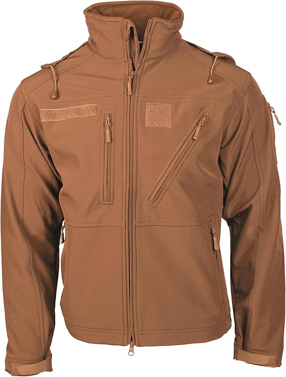 Mil-Tec Men's Softshell Jacket SCU 14 Dark Coyote
