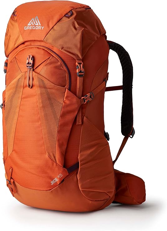 Gregory Jade 43L Women's Day Hiking Backpack, Ventilated Backpanel, Built-In Hydration Attachment for Bladder (Reservoir Not Included), Small/Medium, Moab Orange