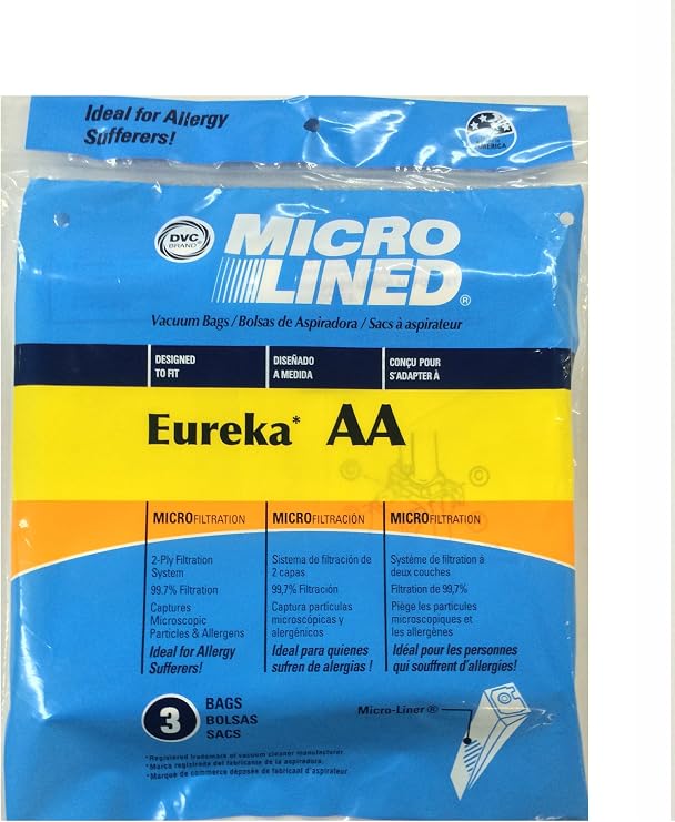 Home Care Products Eureka Style AA Micro Lined Paper Bags, 3 Pack