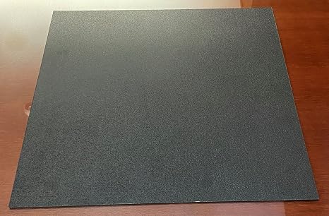 2 Black HDPE Polyethylene Plastic Sheets 24"x24"x1/8" (0.125")