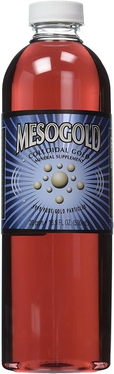 MesoGold 20 ppm Colloidal Gold 500 mL/16.9 Oz