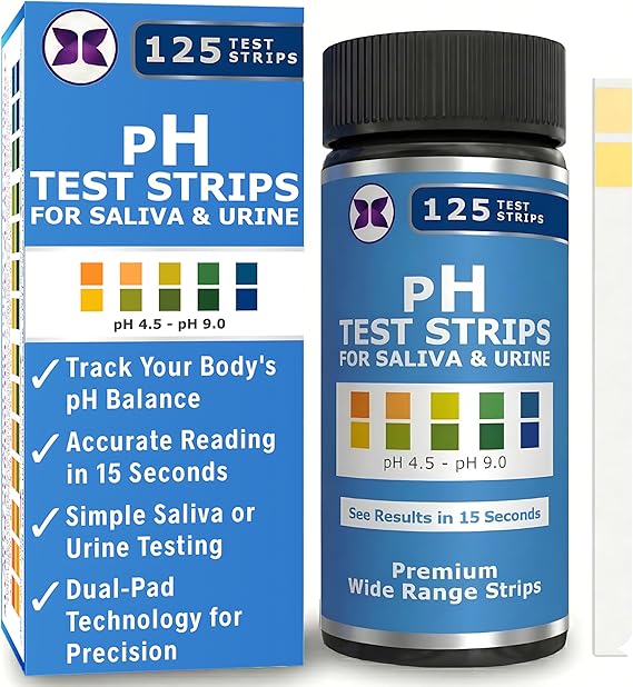 pH Test Strips for Testing Alkaline and Acid Levels in The Body. Track & Monitor Your pH Level Using Saliva and Urine. pH Tester for Highly Accurate Results in Seconds.