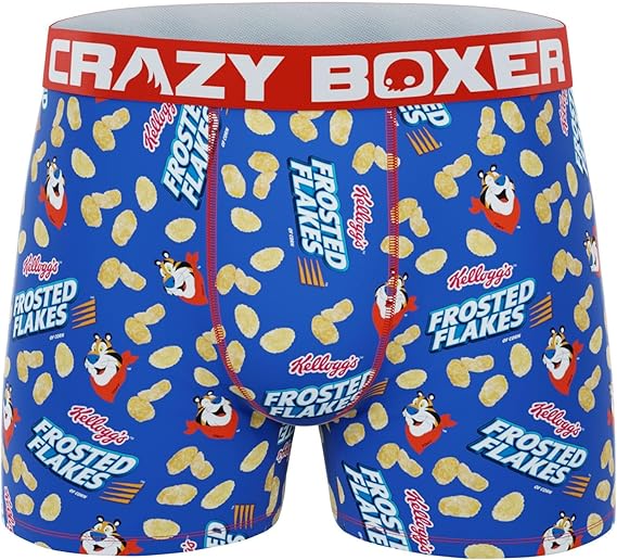 CRAZYBOXER Men's Underwear Kelloggs Stretch Comfortable Boxer Brief Lightweight