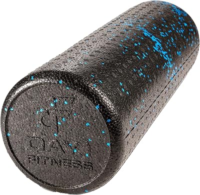 Day 1 Fitness High Density Foam Roller Deep Tissue Muscle Massage & Myofascial Release for Recovery, Physical Therapy, Exercise & Pain Relief Multiple Sizes & Colors